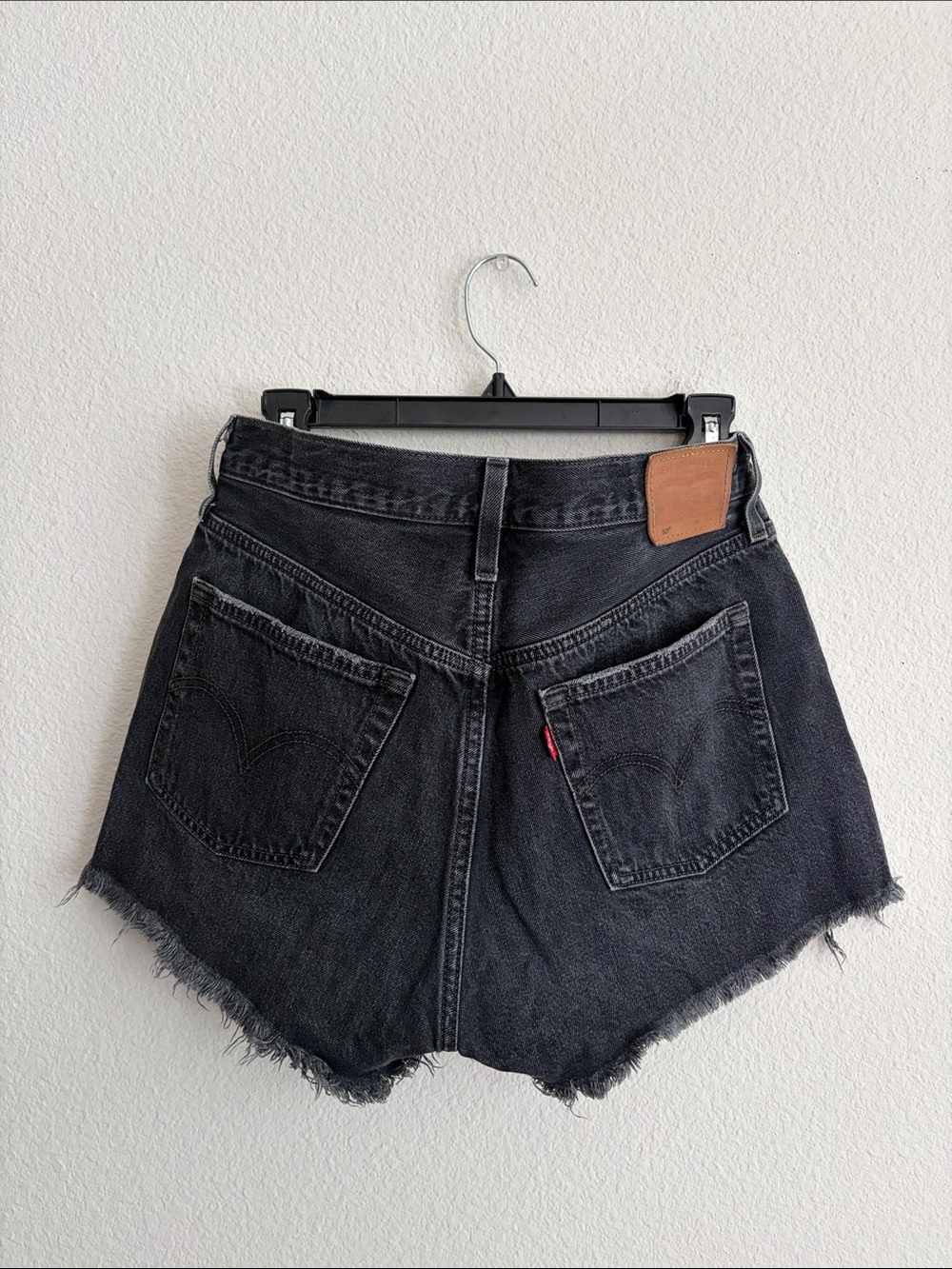 Levi’s 501 High-Rise Black Denim Shorts